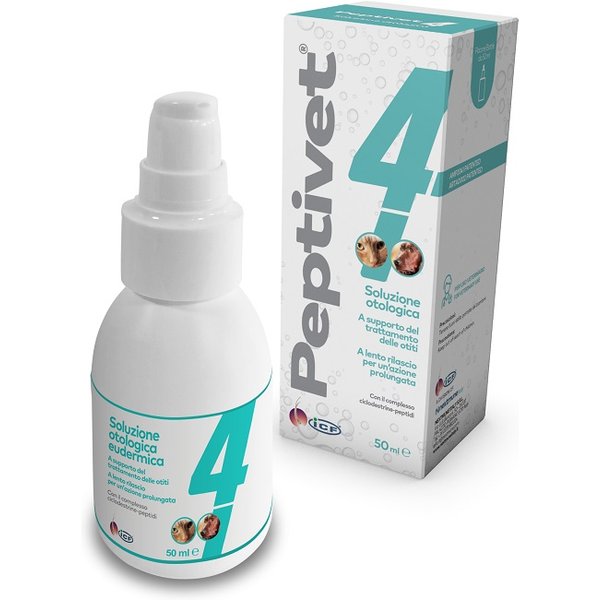 Peptivet 4 Soluzione Otologica Per Cani E Gatti 50 Ml-image