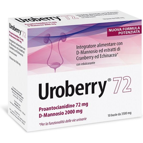 Uroberry 72 Integratore Per Benessere Vie Urinarie 10 Bustine-image
