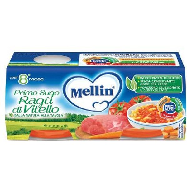 Mellin Primo Sugo Ragù Di Vitello 2X80 Gr-image