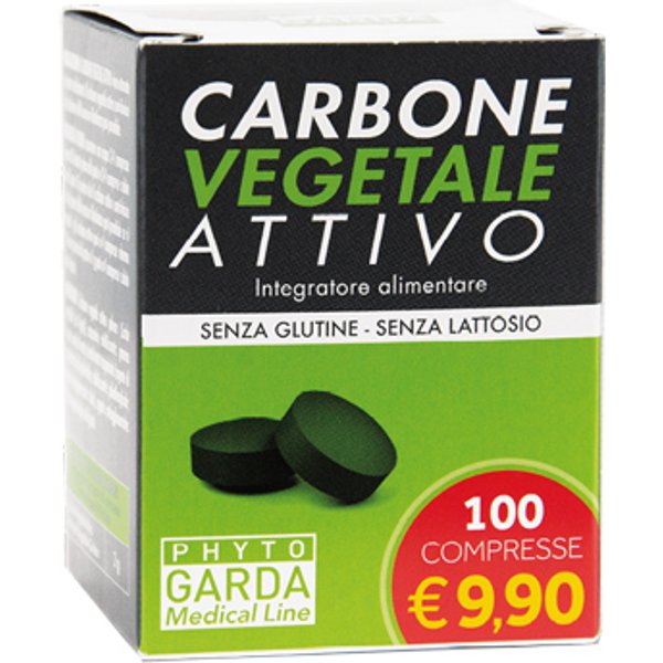 Phyto Garda Carbone Vegetale Attivo Integratore 100 Compresse-image