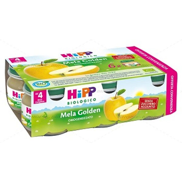 Hipp Biologico Omogeneizzato Mela Golden 6X80G-image