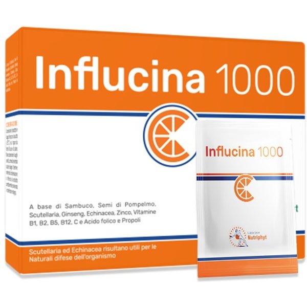 Influcina 1000 Integratore Per Le Difese Immunitarie 14 Bustine-image
