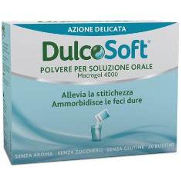 Dulcosoft Polvere Macrogol 4000 Integratore Stitichezza 20 Bustine-image