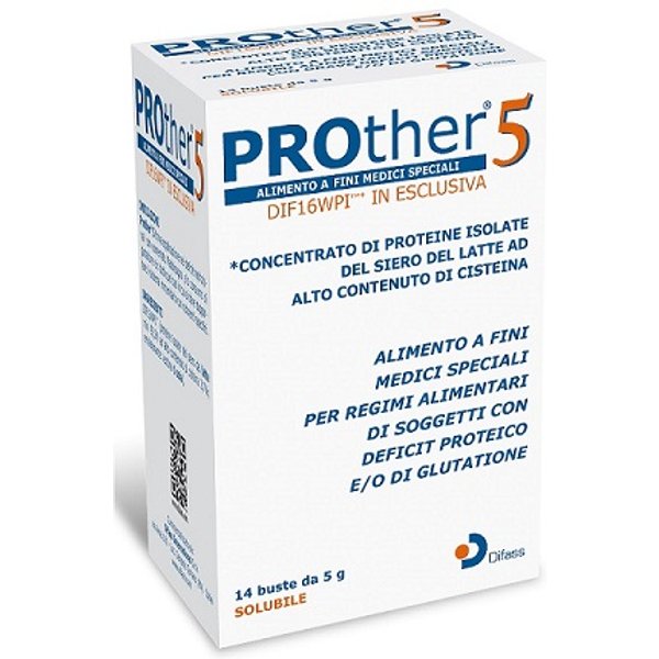 Prother 5 Alimento Iperproteico 14 Bustine-image