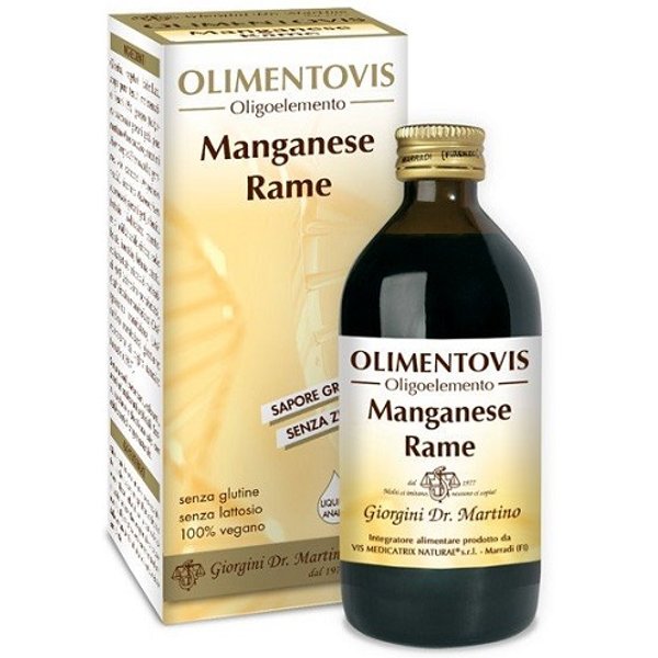 Dr Giorgini Olimentovis Manganese Rame Oligominerali Integratore Ossa 200 Ml-image
