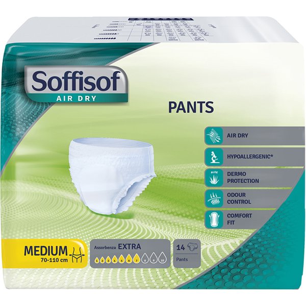 Soffisof Air Dry Pants Mutanda Assorbente Medium Assorbenza Extra 14 Pezzi-image