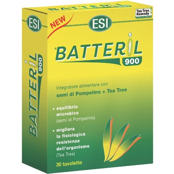 Esi Batteril 900 Integratore Antibatterico Pompelmo E Tea Tree Oil 30 Tavolette-image