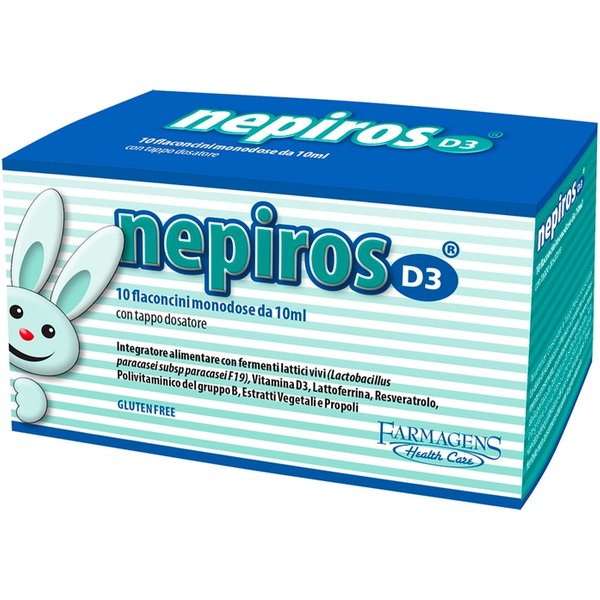 Nepiros D3 Integratore Con Fermenti Lattici Vivi 10 Flaconcini Da 10 Ml-image