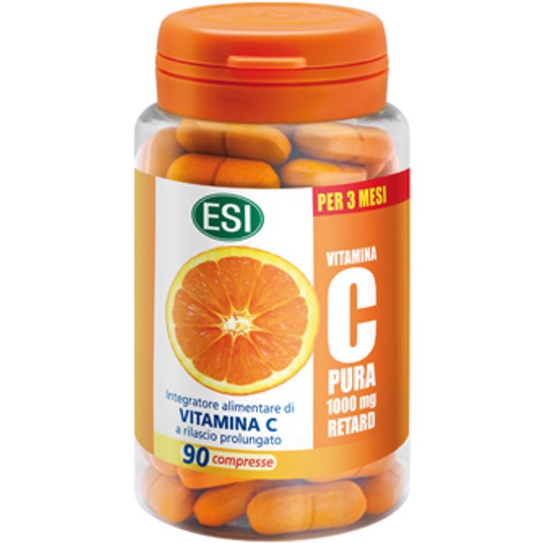 Esi Vitamina C Pura Retard Integratore Per Il Sistema Immunitario 90 Compresse-image