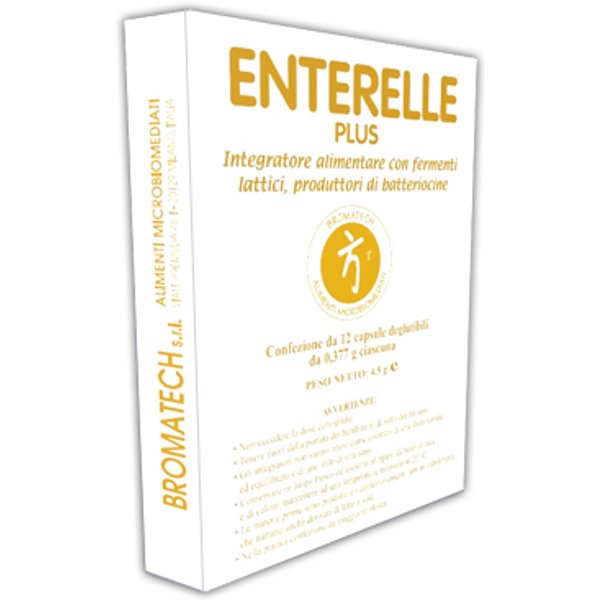 Bromatech Enterelle Plus Integratore Con Fermenti Lattici 12 Capsule-image