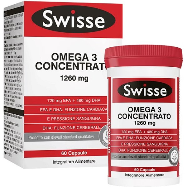 Swisse Omega 3 Concentrato Integratore Per Il Cuore 60 Capsule-image