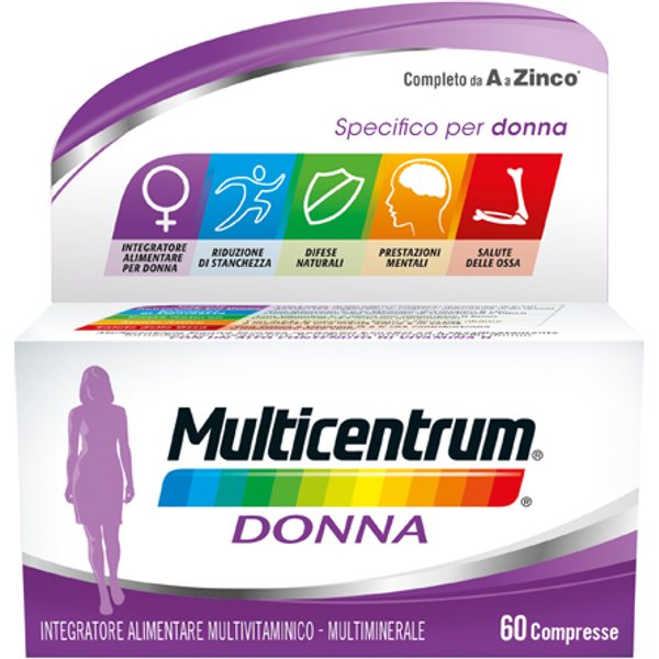 Multicentrum Donna Integratore Multivitaminico 60 Compresse-image