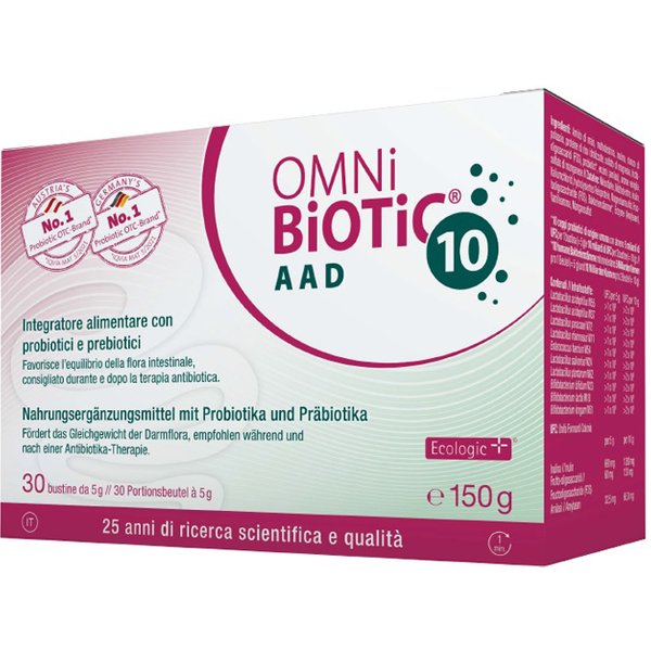 Omnibiotic 10 Aad Integratore Flora Intestinale 30 Bustine-image