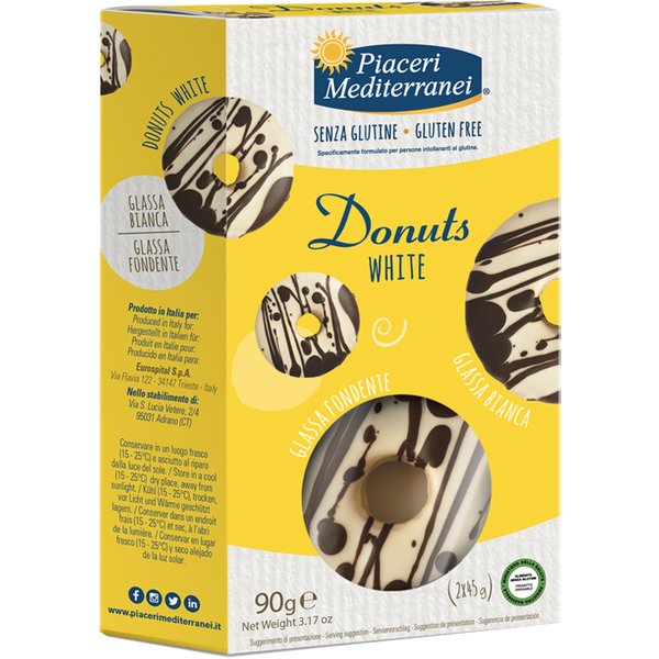 Piaceri Mediterranei Donuts White Senza Glutine 90 Gr-image