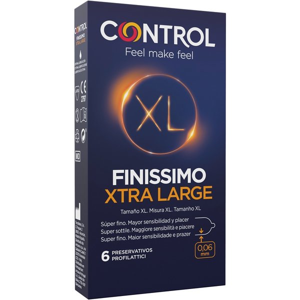 Control Preservativi Finissimo Original Xl 6 Pezzi **-image