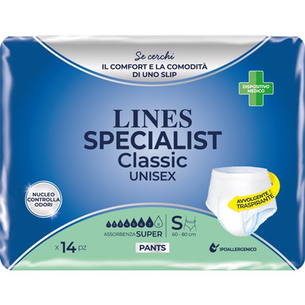 Lines Specialist Pannolone A Mutanda Classic Pants Super S 14 Pezzi **-image