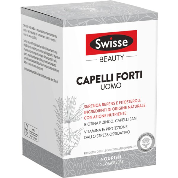 Swisse Beauty Capelli Forti Uomo Integratore Vitamine E Minerali 30 Compresse-image