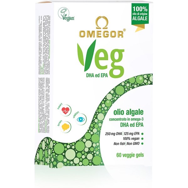 Omegor Veg Olio Algale A Base Di Omega 3 60 Capsule-image