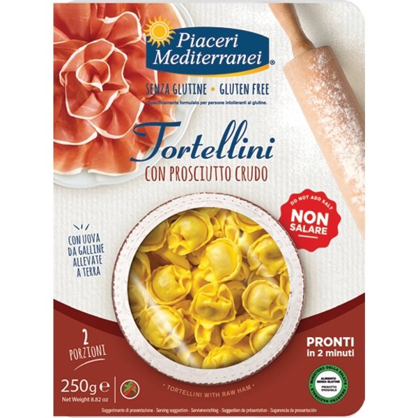 Piaceri Mediterranei Tortellini Con Prosciutto Crudo Senza Glutine 250 Gr-image