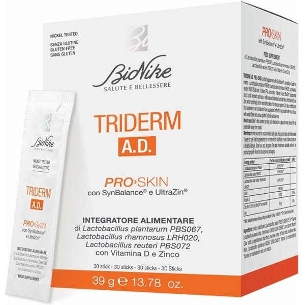 Bionike Triderm Ad Pro Skin Integratore Alimentare 30 Stick-image