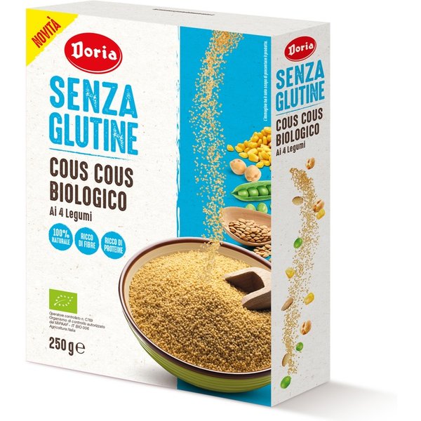 Doria Cous Cous Biologico 4 Legumi Senza Glutine 250 Gr-image