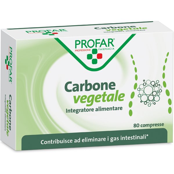 Profar Carbone Vegetale Integratore Alimentare 80 Compresse-image