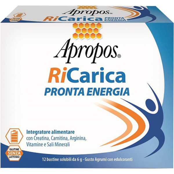 Apropos Ricarica Pronta Energia Integratore Alimentare 12 Bustine-image