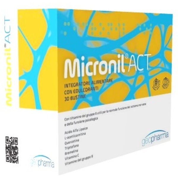 Micronil Act Integratore Alimentare Per Il Sistema Nervoso 30 Bustine-image