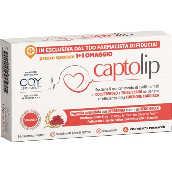 Captolip Integratore Per Il Colesterolo 24 Compresse Rivestite-image
