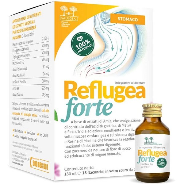 Salugea Reflugea Forte Integratore Alimentare 18 Flaconcini-image