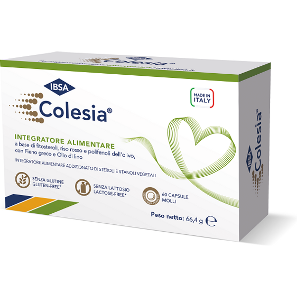 Colesia Soft Gel Integratore Per Il Controllo Del Colesterolo 60 Capsule-image