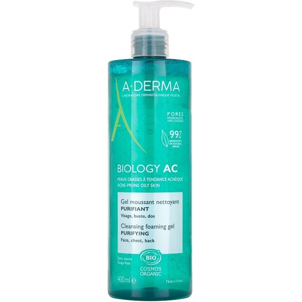 A-Derma Biology Ac Gel Detergente Schiumogeno Purificante Anti-Imperfezioni 400 Ml-image