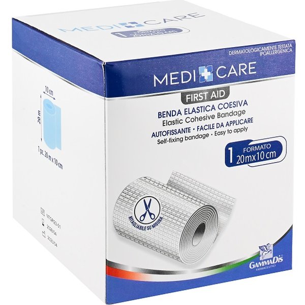 Medicare Benda Elastica Coesiva 10Cm X 20M 1 Pezzo **-image