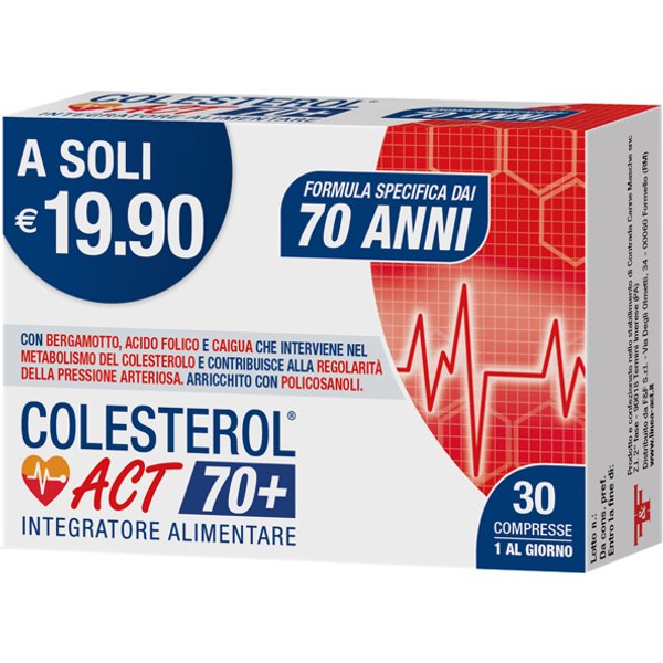 Colesterol Act 70+ Integratore Alimentare 30 Compresse-image