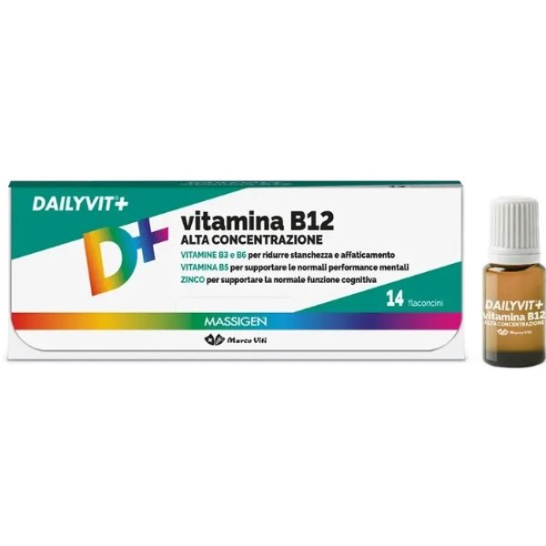 Massigen Dailyvit Vitamina B12 Alta Concentrazione 14 Flaconcini-image