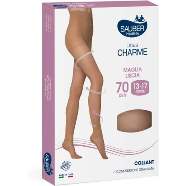 Sauber Linea Charme Collant 70 Denari Nero Taglia 5 **-image