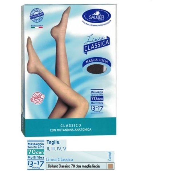 Sauber Linea Classica Collant Microrete 70 Denari Bisquit Taglia 4 **-image