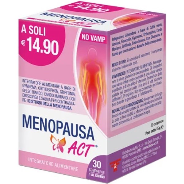Menopausa Act Integratore Per I Disturbi Della Menopausa 30 Compresse-image