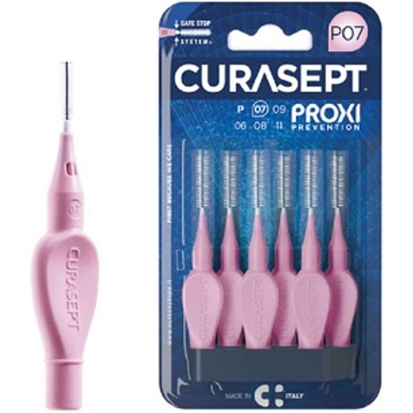 Curasept Proxi Prevention P07 Scovolini Rosa 6 Pezzi-image
