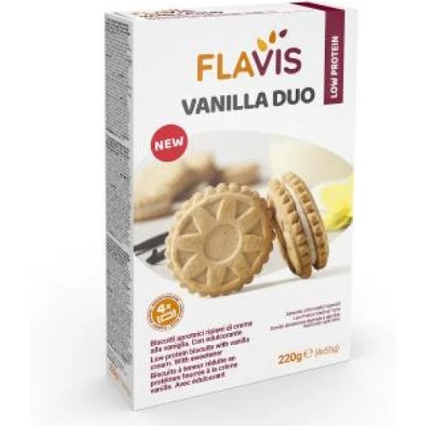Mevalia Flavis Vanilla Duo Biscotti Ripieni Senza Glutine 220 Gr-image