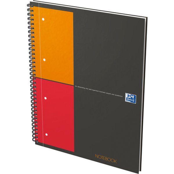 Spiraalblok Oxford International Notebook A4+ ruit 5mm