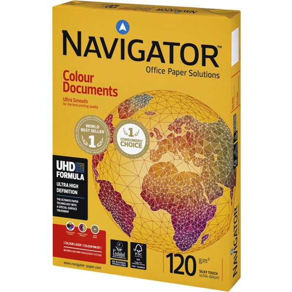 Kopieerpapier Navigator Colour Documents A3 120gr wit 500 vel