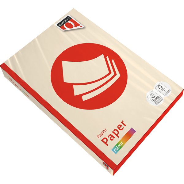 Kopieerpapier Quantore Colour A4 80gr creme 500 vel