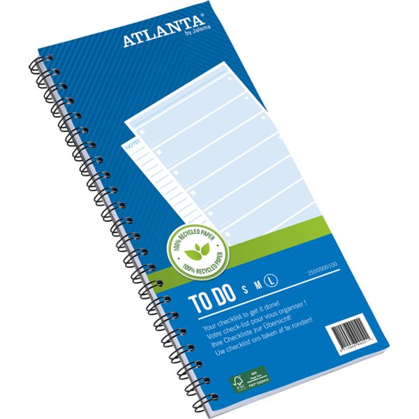Things to do Djois Atlanta recycled papier Large 297x150mm 100vel 70gr blauw