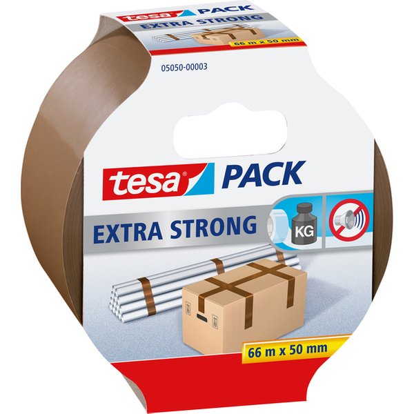 Verpakkingstape tesapack® Extra Strong 66mx50mm bruin