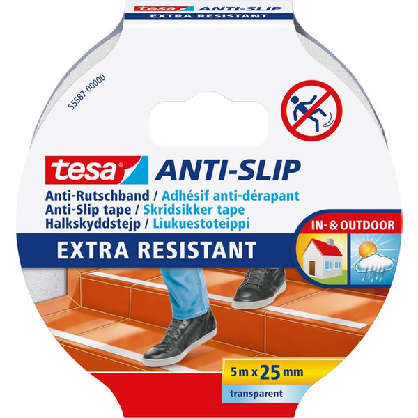 Anti-slip tape tesa® 5mx25mm transparant