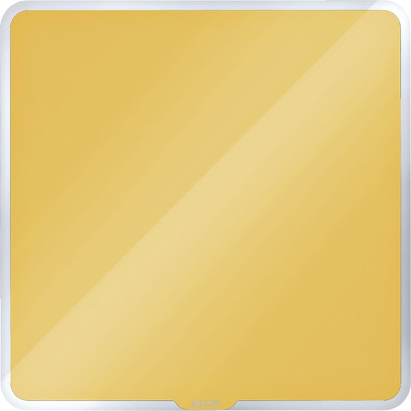 Glasbord Leitz Cosy magnetisch 450x450mm geel