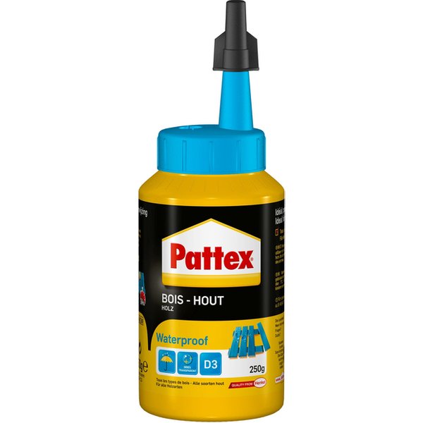 Houtlijm Pattex D3 Waterproof 250ml