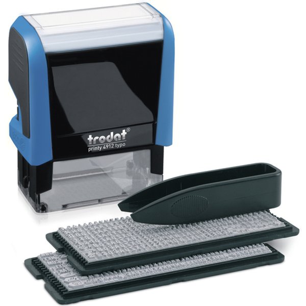 Tekststempel Trodat Printy 4912 Typomatic letterset en pincet