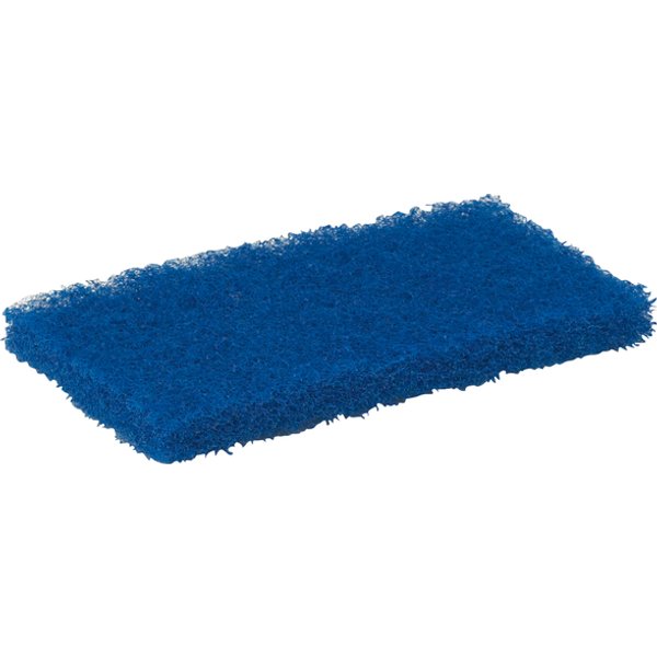 Schuurspons Vikan medium 125x245x23mm blauw nylon